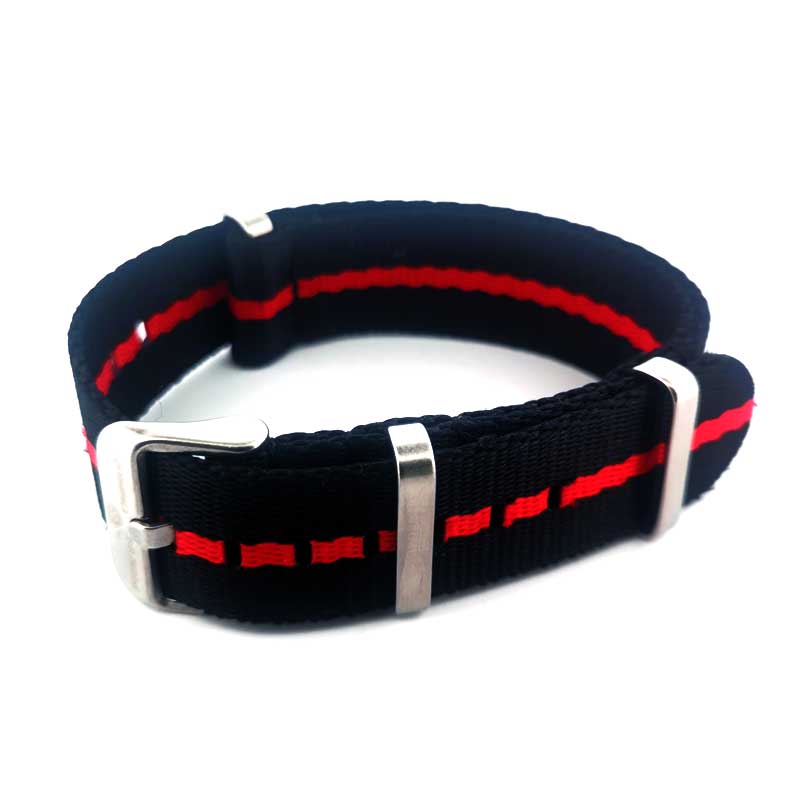 Black/Red Striped Strap