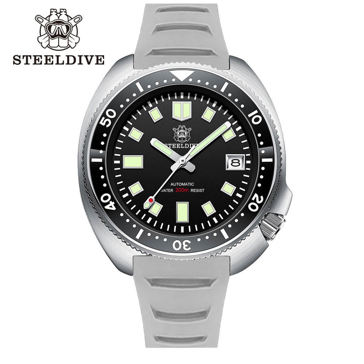 Steeldive SD1970 6105 V2 200M Diver FKM Rubber Strap Edition